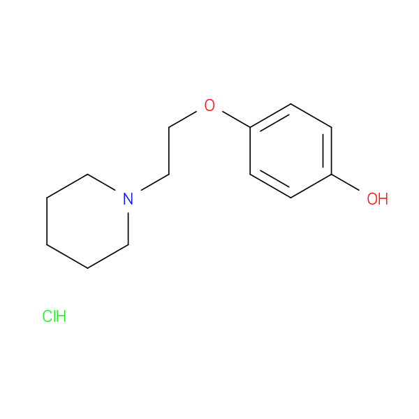 4-[2-(piperidin-1-yl)ethoxy]phenol hydrochloride