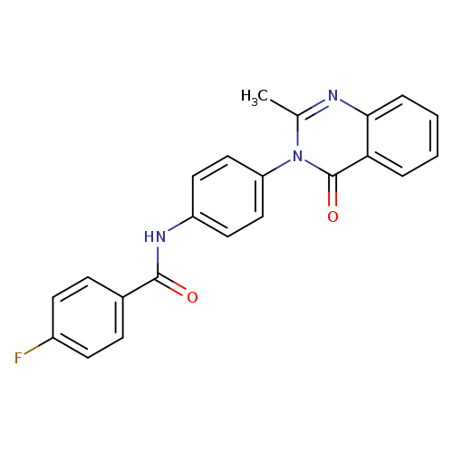 4-fluoro-N-[4-(2-methyl-4-oxo-3,4-dihydroquinazolin-3-yl)phenyl]benzamide