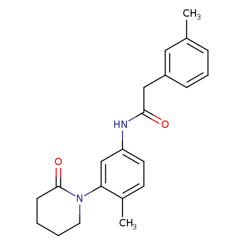 N-[4-methyl-3-(2-oxopiperidin-1-yl)phenyl]-2-(3-methylphenyl)acetamide