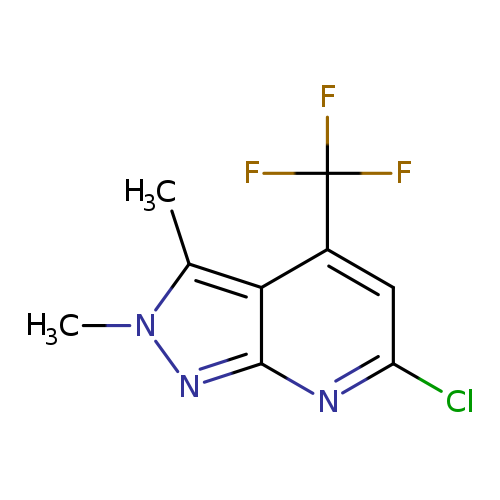 6-Chloro-2,3-dimethyl-4-(trifluoromethyl)-2H-pyrazolo[3,4-b]pyridine