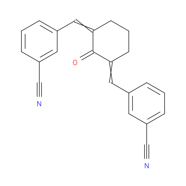 3,3'-((2-Oxocyclohexane-1,3-diylidene)bis(methanylylidene))dibenzonitrile