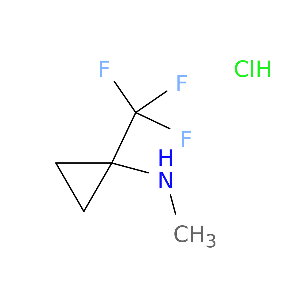 N-methyl-1-(trifluoromethyl)cyclopropan-1-amine hydrochloride