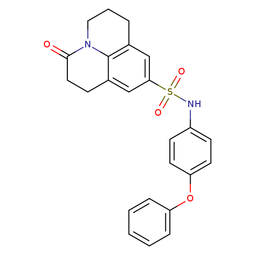 2-oxo-N-(4-phenoxyphenyl)-1-azatricyclo[7.3.1.0^{5,13}]trideca-5,7,9(13)-triene-7-sulfonamide