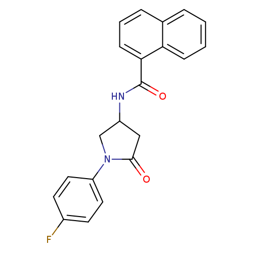 N-[1-(4-fluorophenyl)-5-oxopyrrolidin-3-yl]naphthalene-1-carboxamide