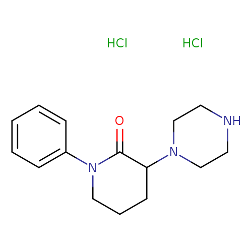 1-phenyl-3-(piperazin-1-yl)piperidin-2-one dihydrochloride