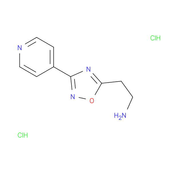 2-[3-(pyridin-4-yl)-1,2,4-oxadiazol-5-yl]ethan-1-amine dihydrochloride