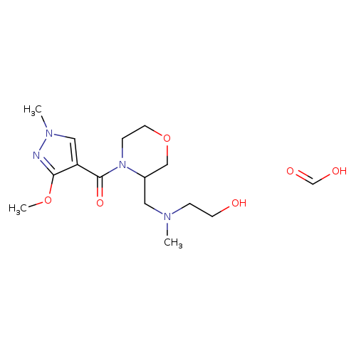 2-({[4-(3-methoxy-1-methyl-1H-pyrazole-4-carbonyl)morpholin-3-yl]methyl}(methyl)amino)ethan-1-ol; formic acid