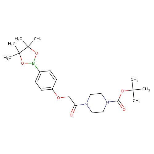 tert-Butyl 4-(2-(4-(4,4,5,5-tetramethyl-1,3,2-dioxaborolan-2-yl)phenoxy)acetyl)piperazine-1-carboxylate