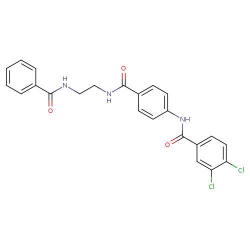 3,4-dichloro-N-(4-{[2-(phenylformamido)ethyl]carbamoyl}phenyl)benzamide