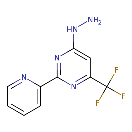 4-hydrazinyl-2-(pyridin-2-yl)-6-(trifluoromethyl)pyrimidine