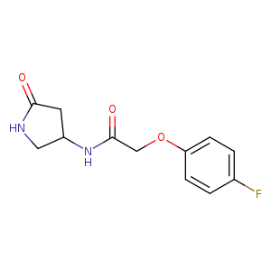 2-(4-fluorophenoxy)-N-(5-oxopyrrolidin-3-yl)acetamide