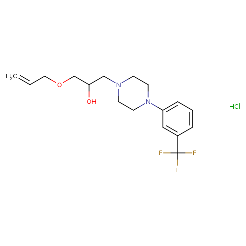1-(prop-2-en-1-yloxy)-3-{4-[3-(trifluoromethyl)phenyl]piperazin-1-yl}propan-2-ol hydrochloride