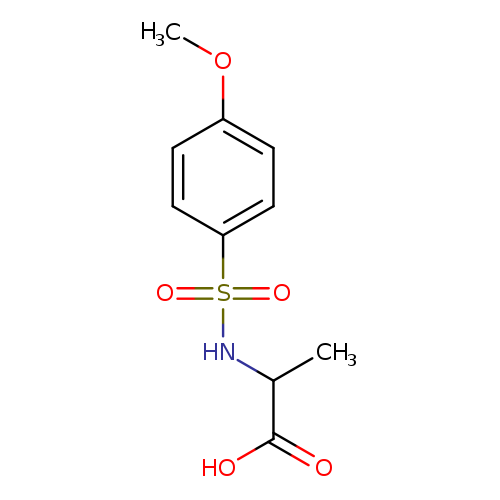 2-(4-methoxybenzenesulfonamido)propanoic acid