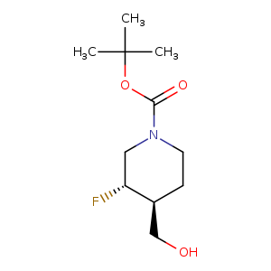 1-Piperidinecarboxylic acid, 3-fluoro-4-(hydroxymethyl)-,1,1-dimethylethyl ester, (3R,4R)-rel-