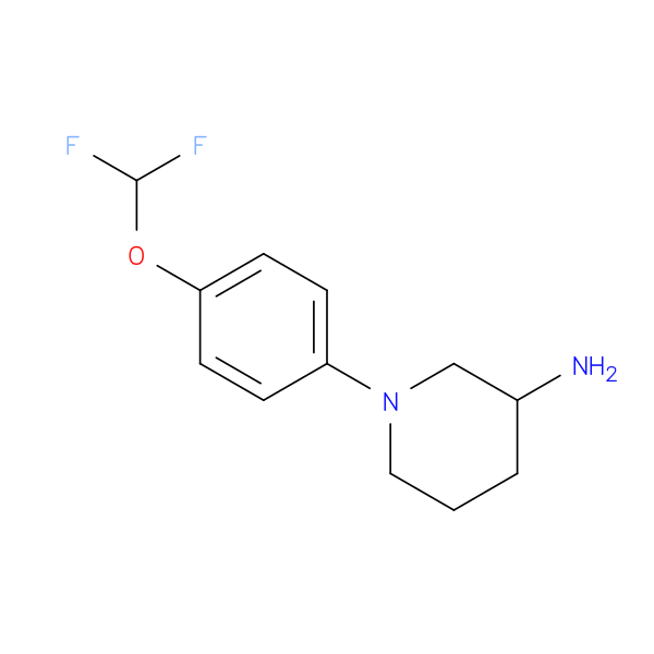 1-[4-(Difluoromethoxy)phenyl]piperidin-3-amine