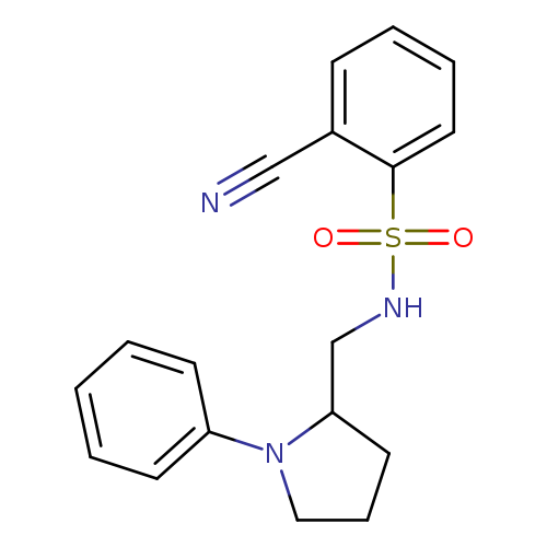 2-cyano-N-[(1-phenylpyrrolidin-2-yl)methyl]benzene-1-sulfonamide