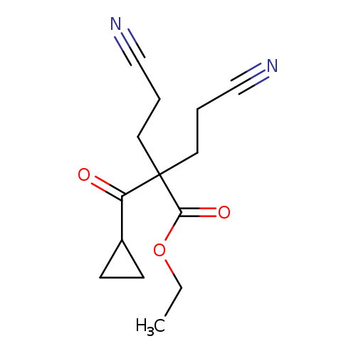 ethyl 4-cyano-2-(2-cyanoethyl)-2-cyclopropanecarbonylbutanoate