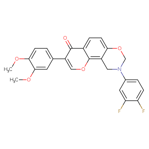 9-(3,4-difluorophenyl)-3-(3,4-dimethoxyphenyl)-4H,8H,9H,10H-chromeno[8,7-e][1,3]oxazin-4-one