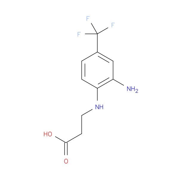 3-{[2-amino-4-(trifluoromethyl)phenyl]amino}propanoic acid