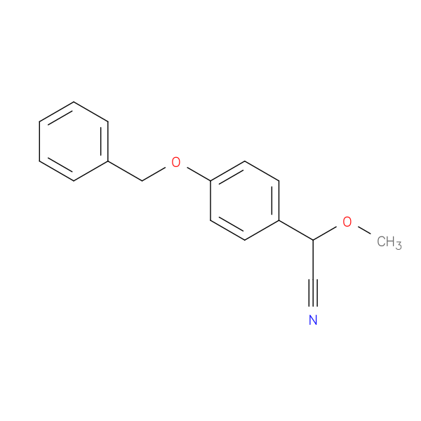2-[4-(benzyloxy)phenyl]-2-methoxyacetonitrile