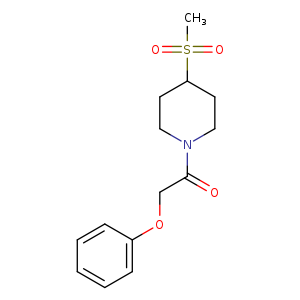 1-(4-methanesulfonylpiperidin-1-yl)-2-phenoxyethan-1-one