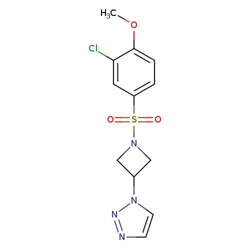 1-[1-(3-chloro-4-methoxybenzenesulfonyl)azetidin-3-yl]-1H-1,2,3-triazole