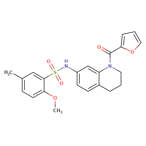 N-[1-(furan-2-carbonyl)-1,2,3,4-tetrahydroquinolin-7-yl]-2-methoxy-5-methylbenzene-1-sulfonamide