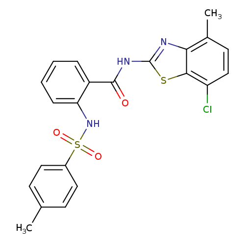 N-(7-chloro-4-methyl-1,3-benzothiazol-2-yl)-2-(4-methylbenzenesulfonamido)benzamide
