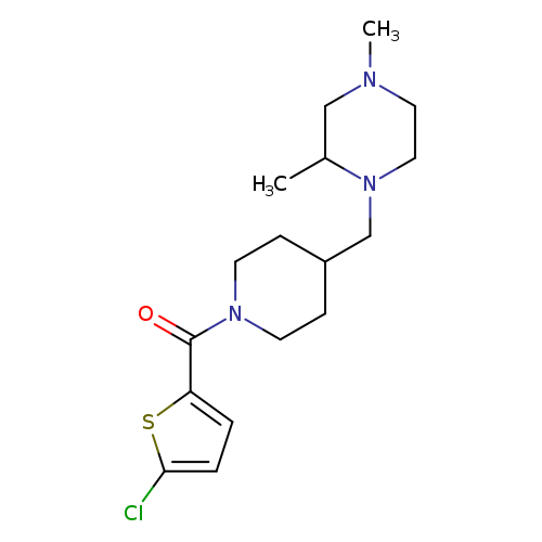 1-{[1-(5-chlorothiophene-2-carbonyl)piperidin-4-yl]methyl}-2,4-dimethylpiperazine