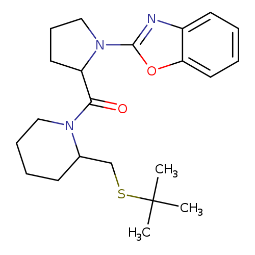2-(2-{2-[(tert-butylsulfanyl)methyl]piperidine-1-carbonyl}pyrrolidin-1-yl)-1,3-benzoxazole