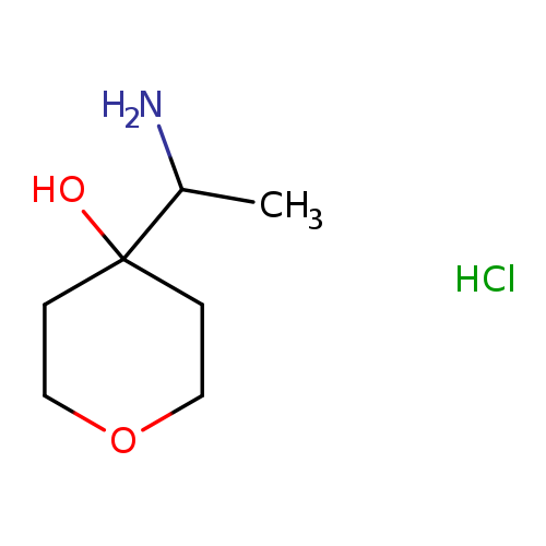 4-(1-aminoethyl)oxan-4-olhydrochloride