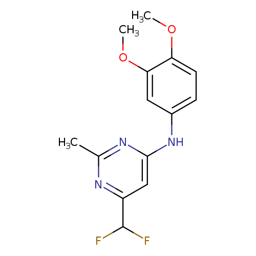 6-(difluoromethyl)-N-(3,4-dimethoxyphenyl)-2-methylpyrimidin-4-amine
