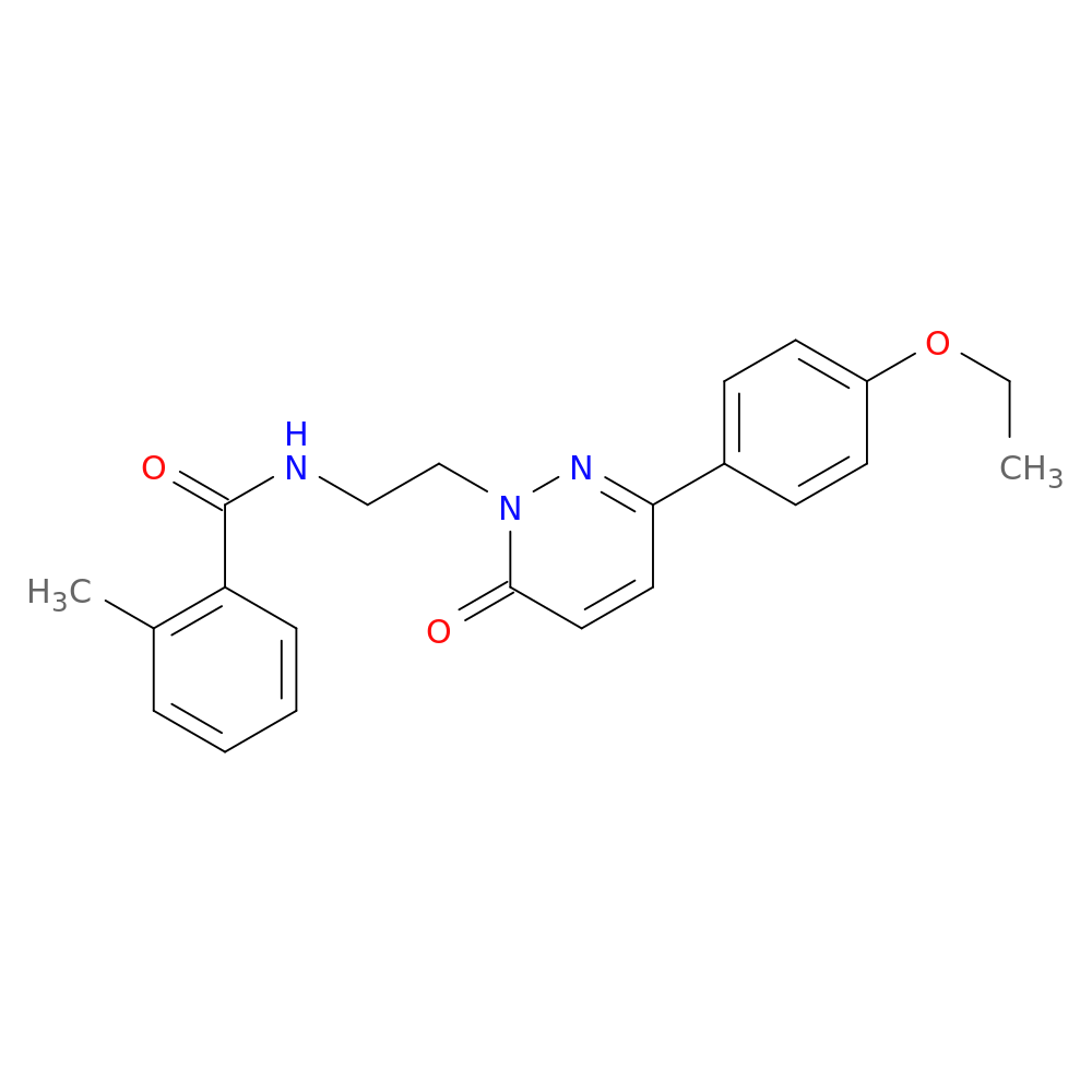 N-{2-[3-(4-ethoxyphenyl)-6-oxo-1,6-dihydropyridazin-1-yl]ethyl}-2-methylbenzamide
