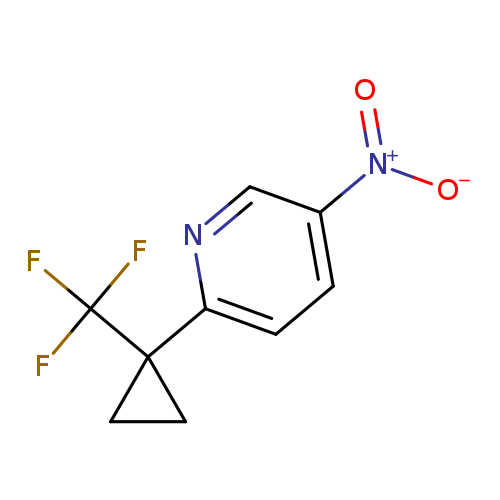 5-nitro-2-[1-(trifluoromethyl)cyclopropyl]pyridine