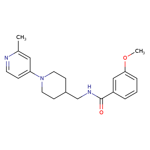 3-methoxy-N-{[1-(2-methylpyridin-4-yl)piperidin-4-yl]methyl}benzamide