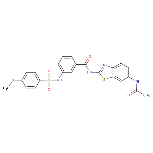 N-(6-acetamido-1,3-benzothiazol-2-yl)-3-(4-methoxybenzenesulfonamido)benzamide