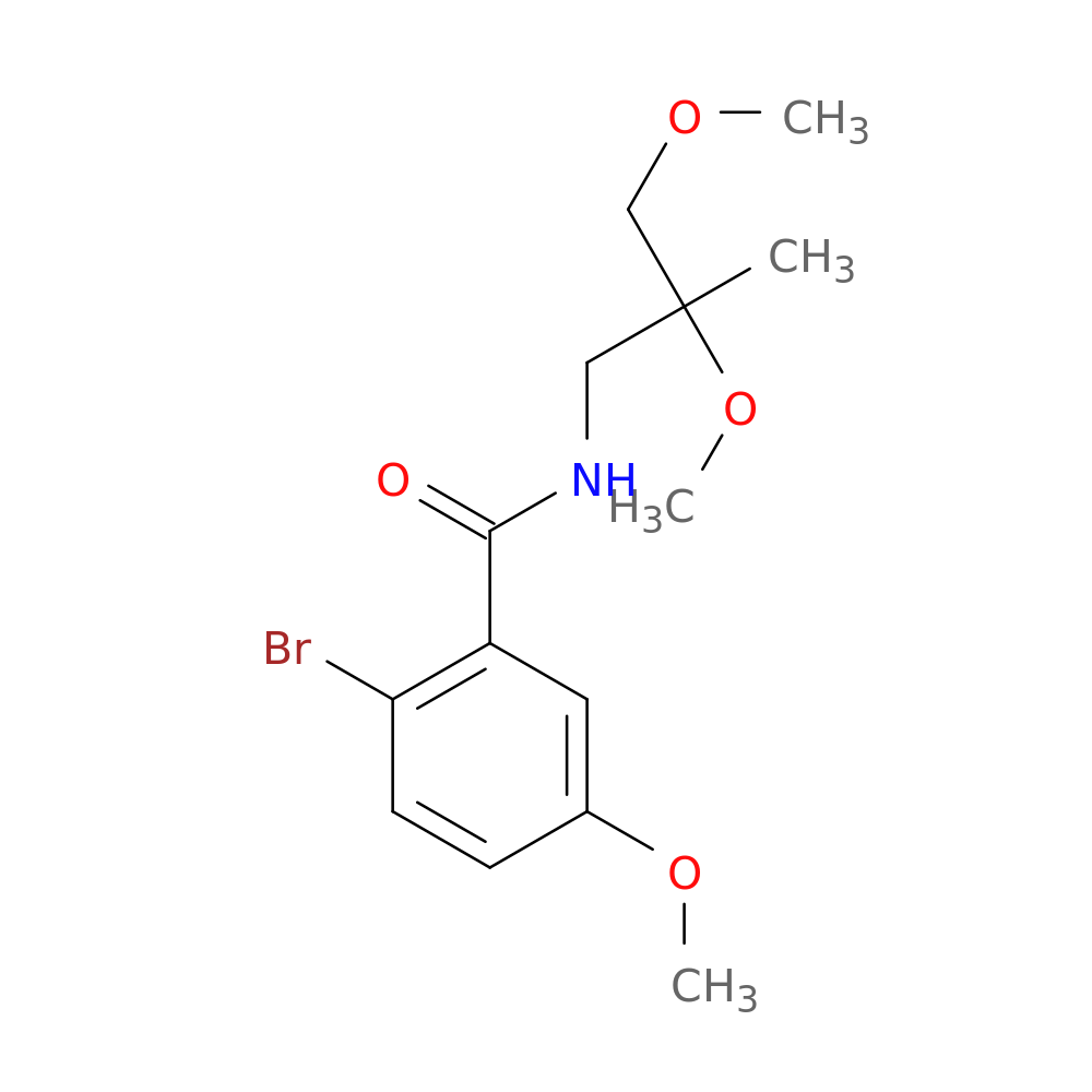 2-bromo-N-(2,3-dimethoxy-2-methylpropyl)-5-methoxybenzamide