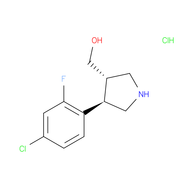 ((3S,4R)-4-(4-Chloro-2-fluorophenyl)pyrrolidin-3-yl)methanol hydrochloride