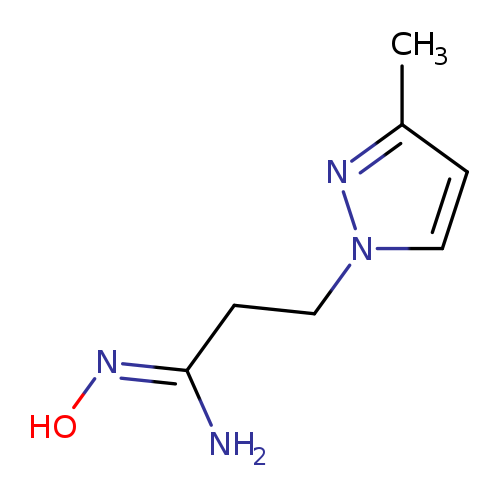 (1E)-N'-hydroxy-3-(3-methyl-1H-pyrazol-1-yl)propanimidamide