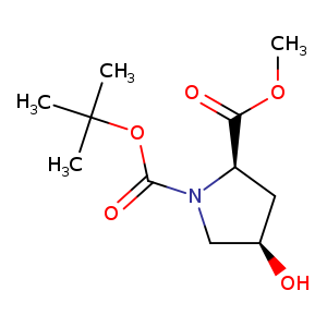 1,2-Pyrrolidinedicarboxylic acid, 4-hydroxy-, 1-(1,1-dimethylethyl) 2-methyl ester, (2R,4R)-