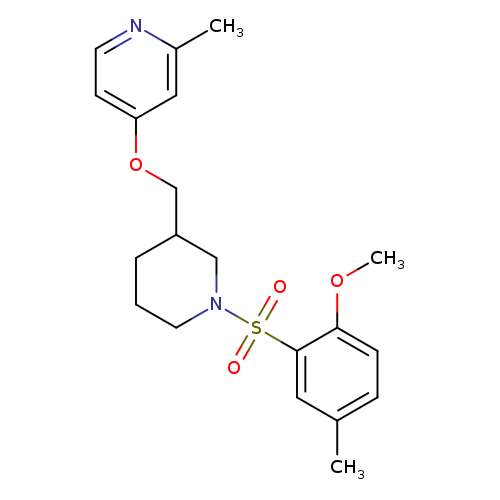 4-{[1-(2-methoxy-5-methylbenzenesulfonyl)piperidin-3-yl]methoxy}-2-methylpyridine