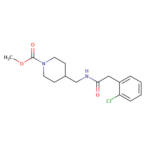 methyl 4-{[2-(2-chlorophenyl)acetamido]methyl}piperidine-1-carboxylate