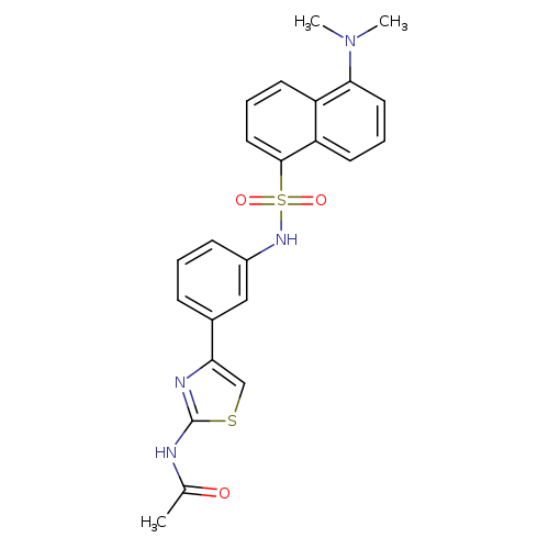 Acetamide, N-[4-[3-[[[5-(dimethylamino)-1-naphthalenyl]sulfonyl]amino]phenyl]-2-thiazolyl]-