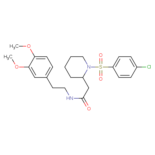 2-[1-(4-chlorobenzenesulfonyl)piperidin-2-yl]-N-[2-(3,4-dimethoxyphenyl)ethyl]acetamide