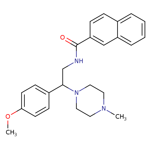 N-[2-(4-methoxyphenyl)-2-(4-methylpiperazin-1-yl)ethyl]naphthalene-2-carboxamide