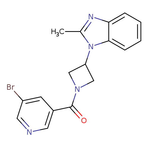 1-[1-(5-bromopyridine-3-carbonyl)azetidin-3-yl]-2-methyl-1H-1,3-benzodiazole