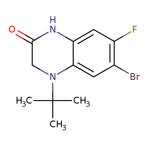 6-bromo-4-tert-butyl-7-fluoro-1,2,3,4-tetrahydroquinoxalin-2-one