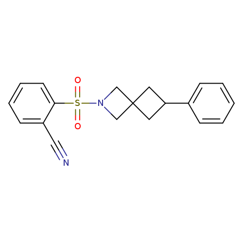 2-({6-phenyl-2-azaspiro[3.3]heptan-2-yl}sulfonyl)benzonitrile