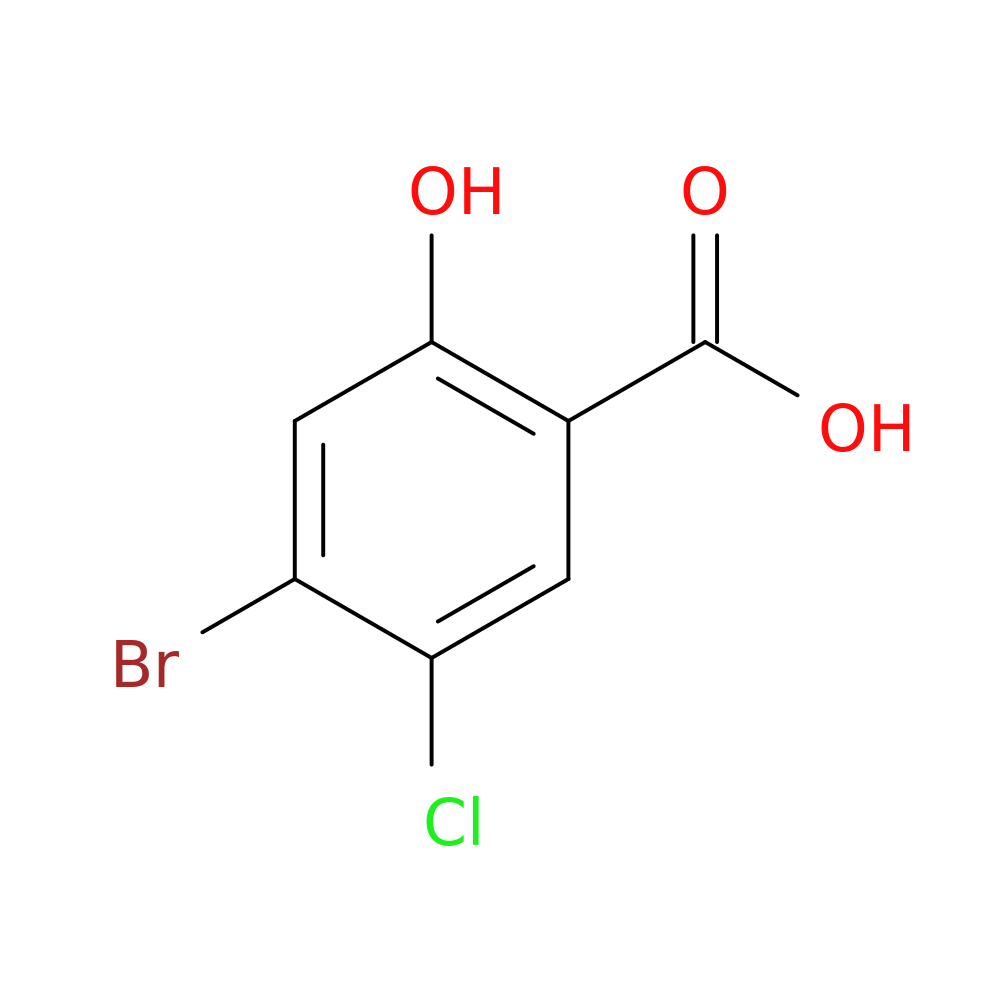 4-Bromo-5-chloro-2-hydroxybenzoic acid