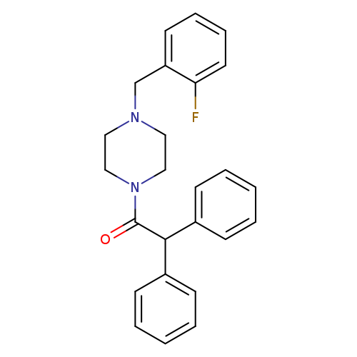 1-(diphenylacetyl)-4-(2-fluorobenzyl)piperazine